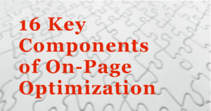 16 Key Components of On-Page Optimization